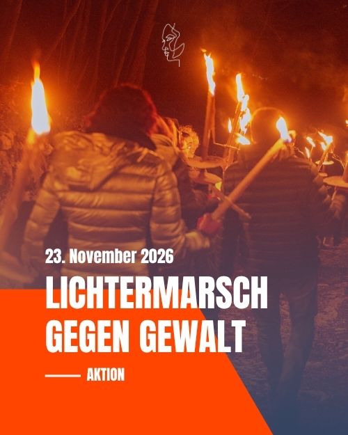 Lichtermarsch gegen Gewalt